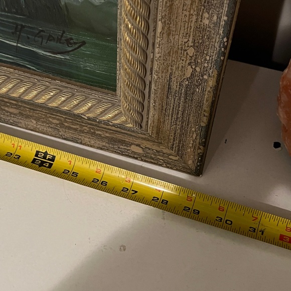 H Gailey Original Oil on Canvas Painting - Picture 3 of 5